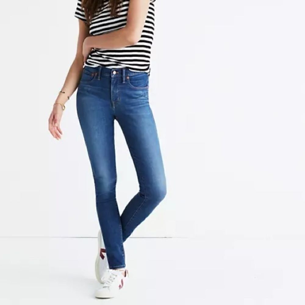 Madewell 9” High-Rise Skinny Jeans in Patty Wash